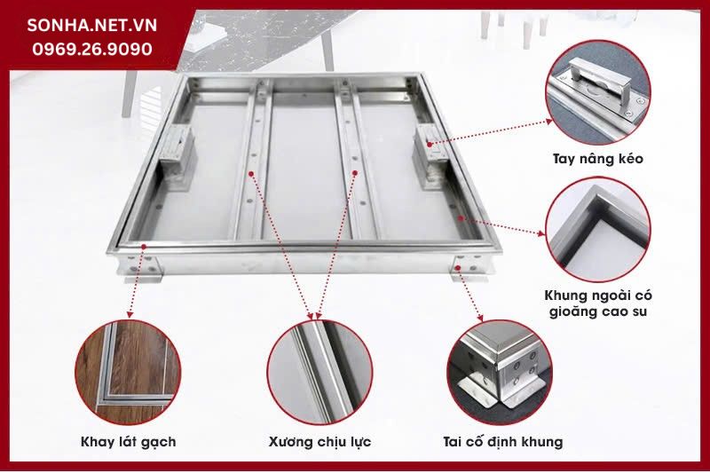 Nắp bể ngầm inox - Thiết bị không thể thiếu trong mọi gia đình