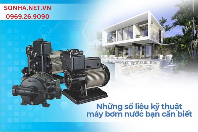 thông số kỹ thuật của máy bơm nước