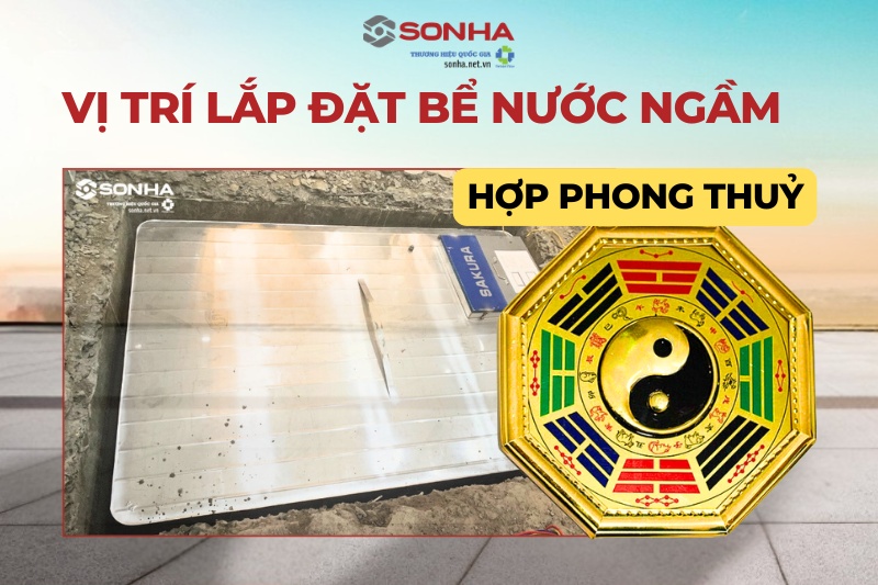 Vị trí đặt bể nước ngầm hợp phong thủy bạn nên biết