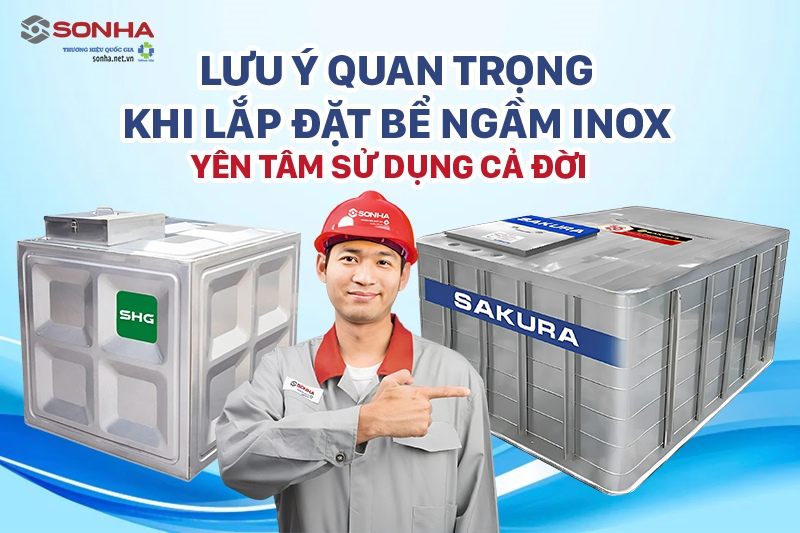 Những lưu ý quan trọng khi lắp đặt bể ngầm inox tại nhà
