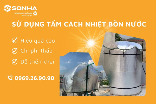 Cách chống nóng cho téc nước bằng tấm cách nhiệt cho 8KBET 456 được xếp hạng cao nhất