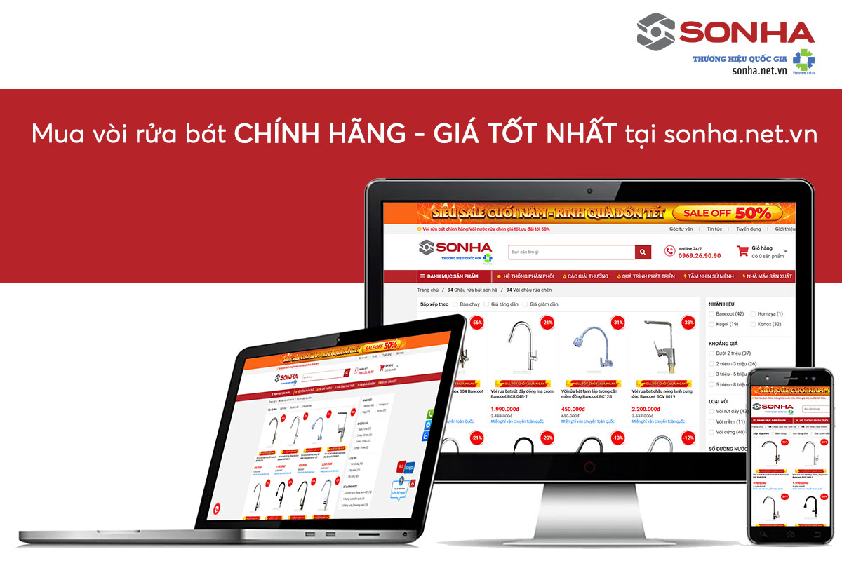 Địa chỉ mua vòi rửa bát uy tín, giá tốt
