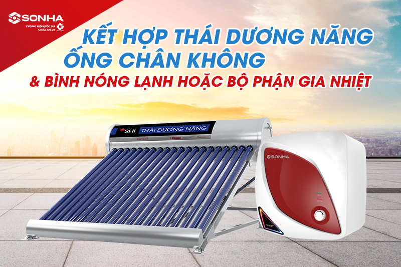 Miền Bắc sử dụng kết hợp thái dương năng với bình 8KBET hiện đăng mở và bộ phận gia nhiệt