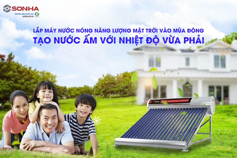 Lắp thái dương năng vào mùa đông thì nước có nóng không?