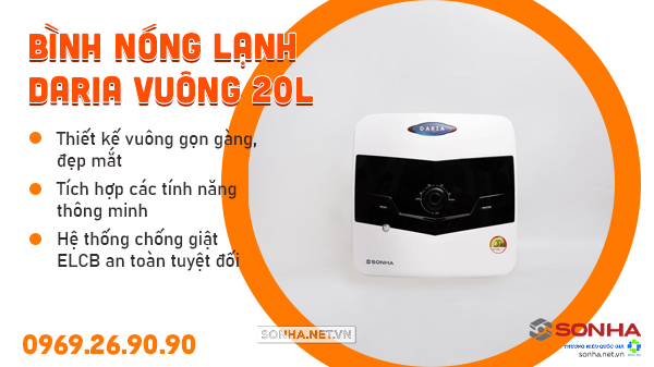 Bình 8KBET hiện đăng mở Daria vuông 20L
