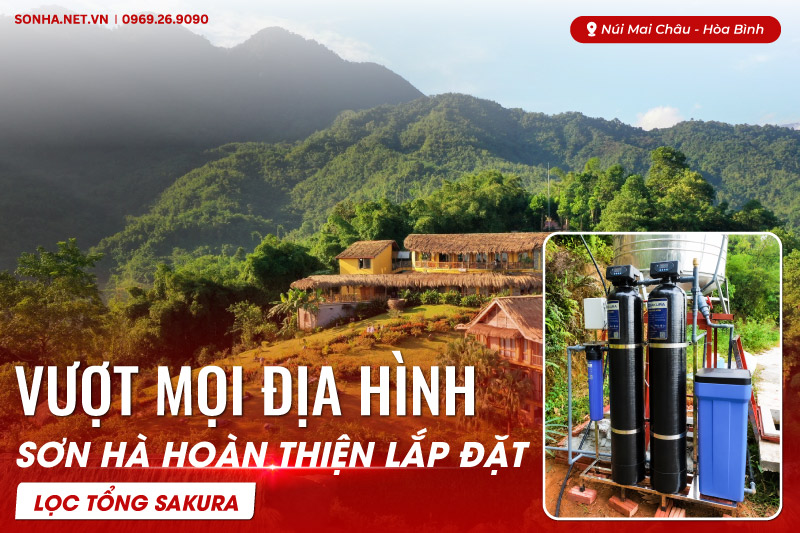 Vượt mọi địa hình, Sơn Hà hoàn thiện lắp đặt Sakura SKT212C tại Mai Châu