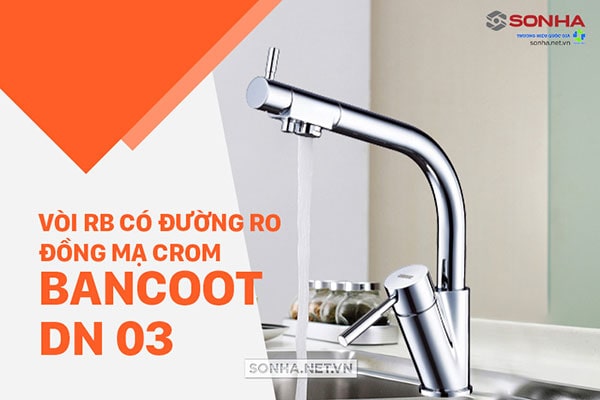 Vòi rửa chén 3 đường nước Bancoot DN03
