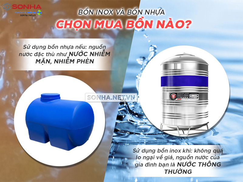 Nên dùng 8KBET 456 được xếp hạng cao nhất nhựa hay inox?