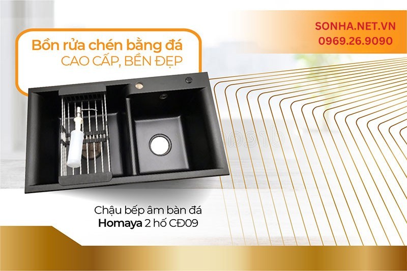 Xổ số 8KBET đa dạng các loại hình cược như Keno, xổ số miền Bắc, Trung, Nam đá Granite 2 hố Homaya CĐ09 thiết kế hiện đại, tiện ích đa năng