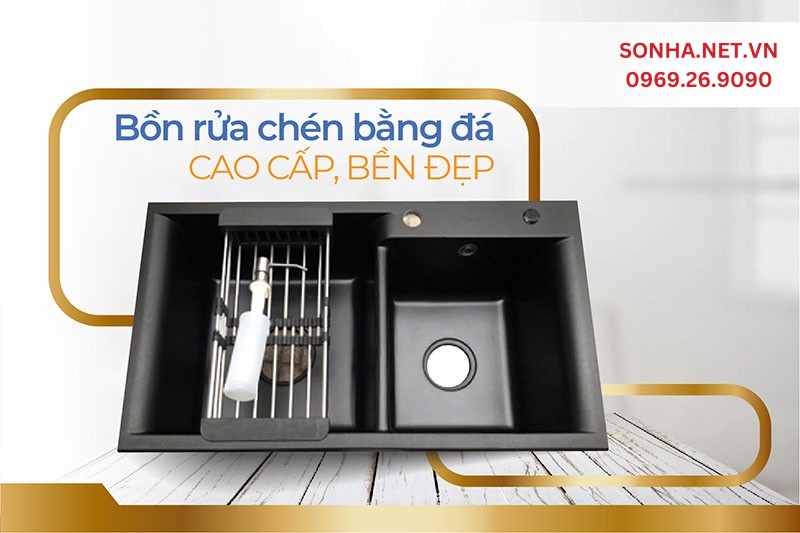 Chậu rửa chén đá nhân tạo đa dạng với nhiều kiểu dáng, mẫu mã, giá thành