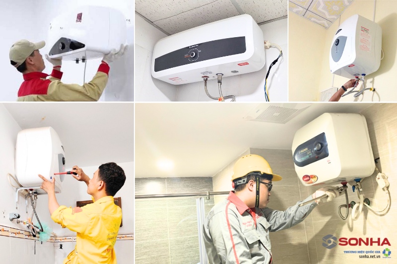 Hình ảnh lắp đặt bình nước 8KBET hiện đăng mở cho gia đình