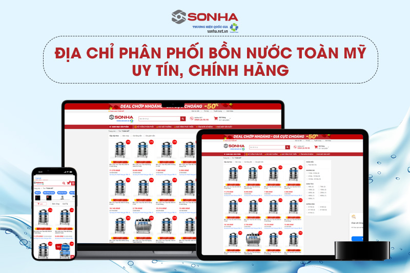 8kbet8kb.com địa chỉ phân phối bồn nước Toàn Mỹ chính hãng uy tín giá tốt