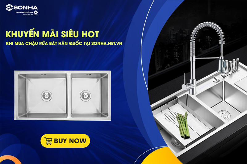 Bồn rửa bát Hàn Quốc đang được ưu đãi giảm giá tại 8kbet8kb.com
