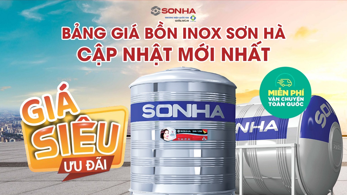 [Cập Nhật] Bảng Giá Bồn Nước Inox Sơn Hà Bán Chạy Nhất 2026