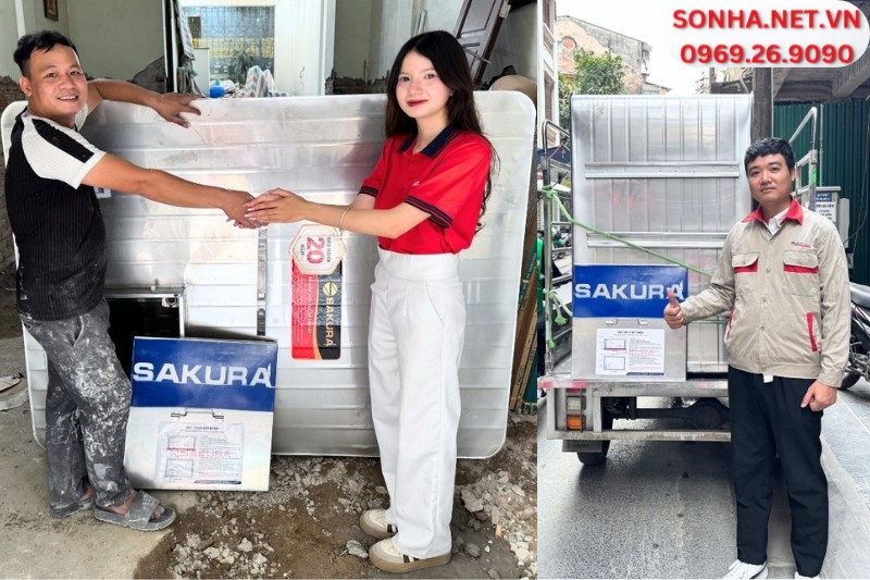 Bàn giao bể ngầm inox sakura
