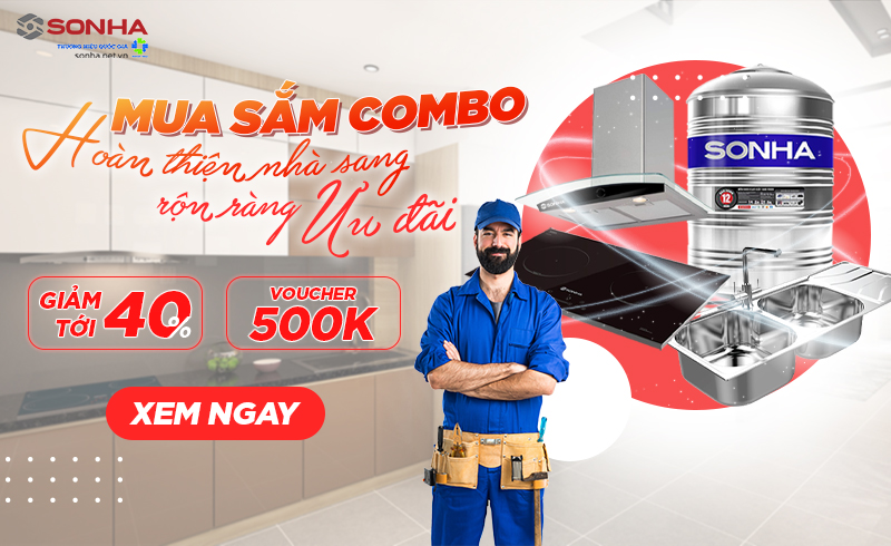 ƯU ĐÃI TỚI 40% khi mua COMBO cùng Voucher 500.000Đ khi mua thiết bị Sơn Hà