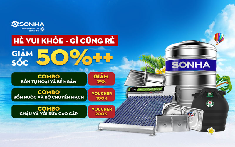 [Khuyến mãi tháng 6] Hè vui khỏe GIẢM GIÁ LỚN TỚI 50%, voucher tới 200K