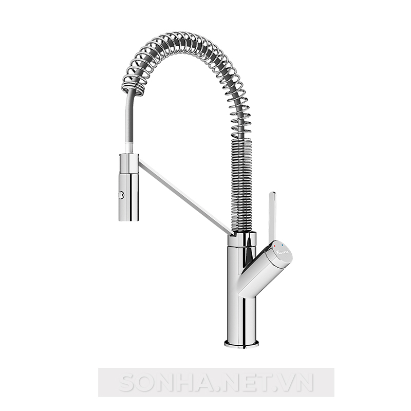 Vòi rửa bát rút dây Konox chế độ 2 đường nước Gusta