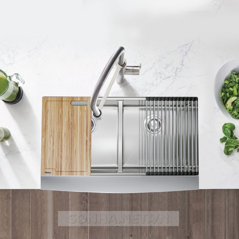 Xổ số 8KBET đa dạng các loại hình cược như Keno, xổ số miền Bắc, Trung, Nam 2 hố, hạ bậc Konox Workstation Sink – Apron Sink KN8751DA Curve