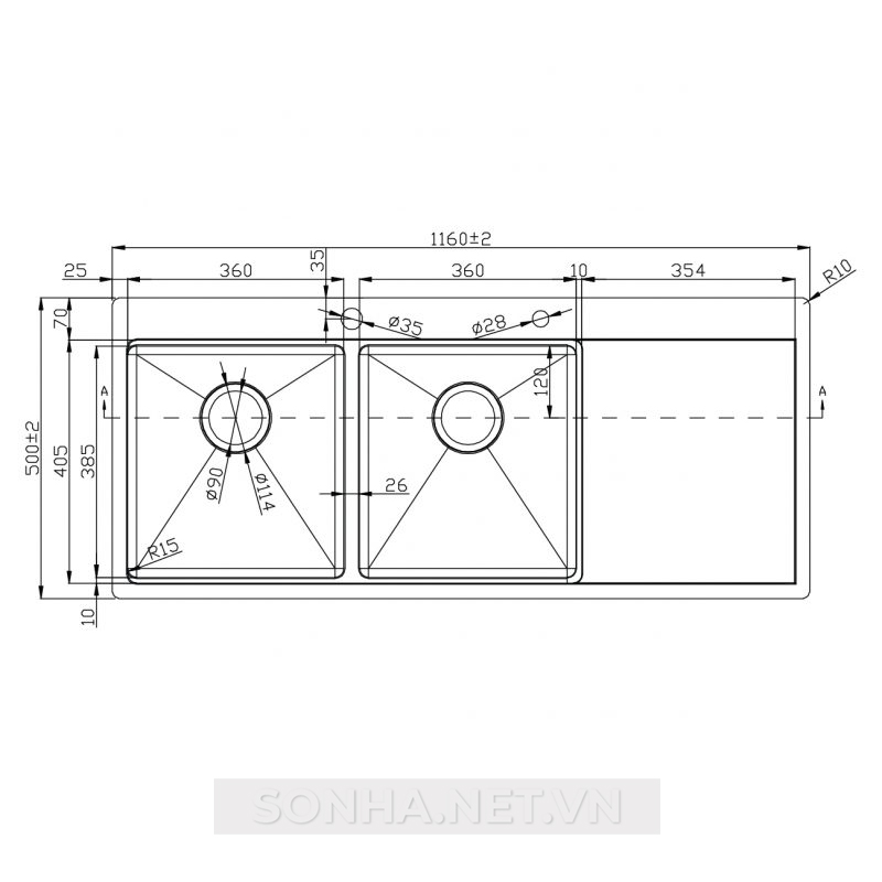 Xổ số 8KBET đa dạng các loại hình cược như Keno, xổ số miền Bắc, Trung, Nam 2 hố, hạ bậc, có bàn chờ Konox Workstation Topmount Sink KN11650TD