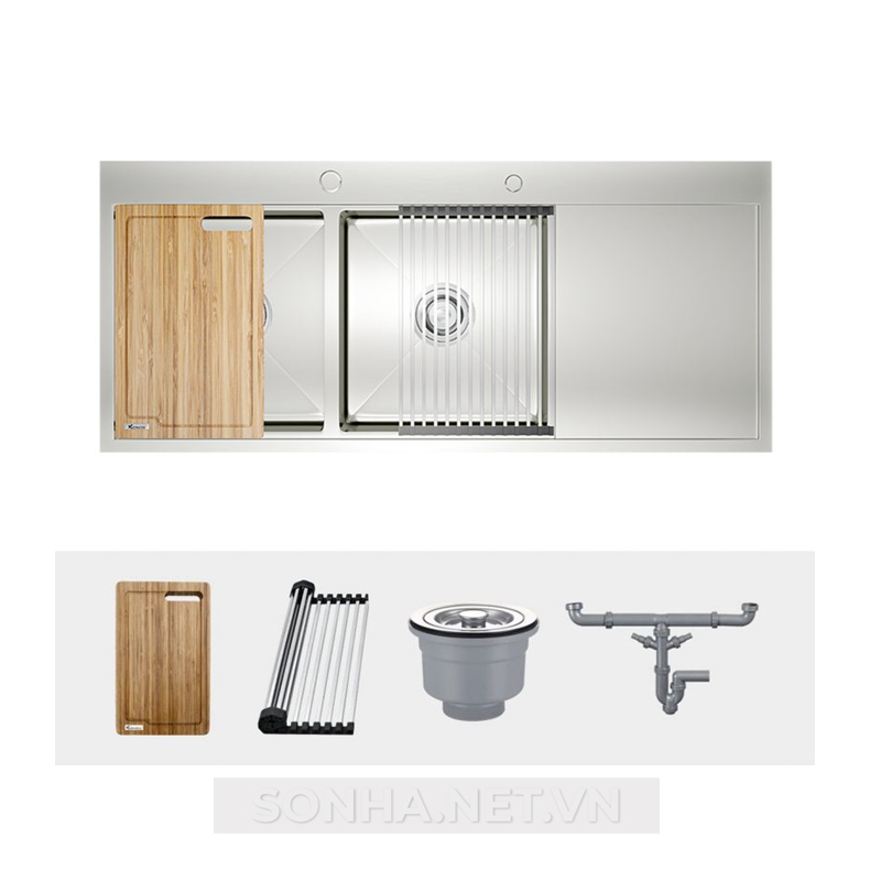 Xổ số 8KBET đa dạng các loại hình cược như Keno, xổ số miền Bắc, Trung, Nam 2 hố, hạ bậc, có bàn chờ Konox Workstation Topmount Sink KN11650TD