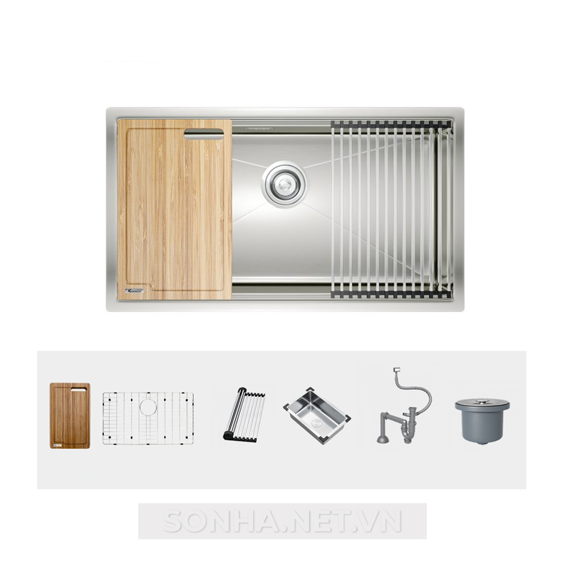 Xổ số 8KBET đa dạng các loại hình cược như Keno, xổ số miền Bắc, Trung, Nam 1 hố, hạ bậc KONOX Workstation Sink-Undermount Sink KN8046SU (Full phụ kiện)