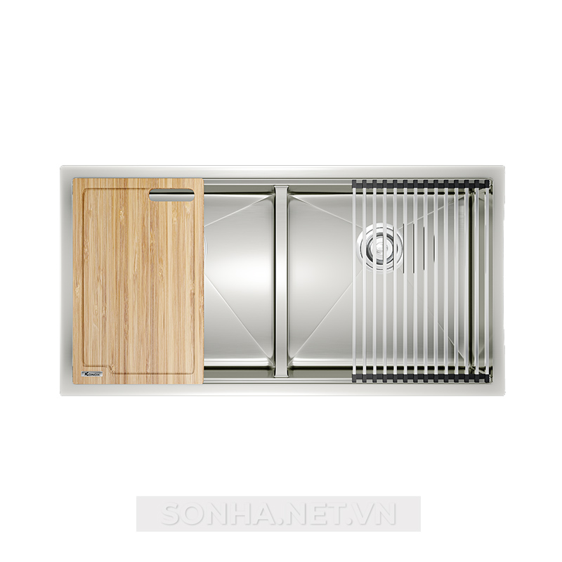 Xổ số 8KBET đa dạng các loại hình cược như Keno, xổ số miền Bắc, Trung, Nam 2 hố, hạ bậc KONOX Workstation Sink-Undermount Sink KN8745DUB