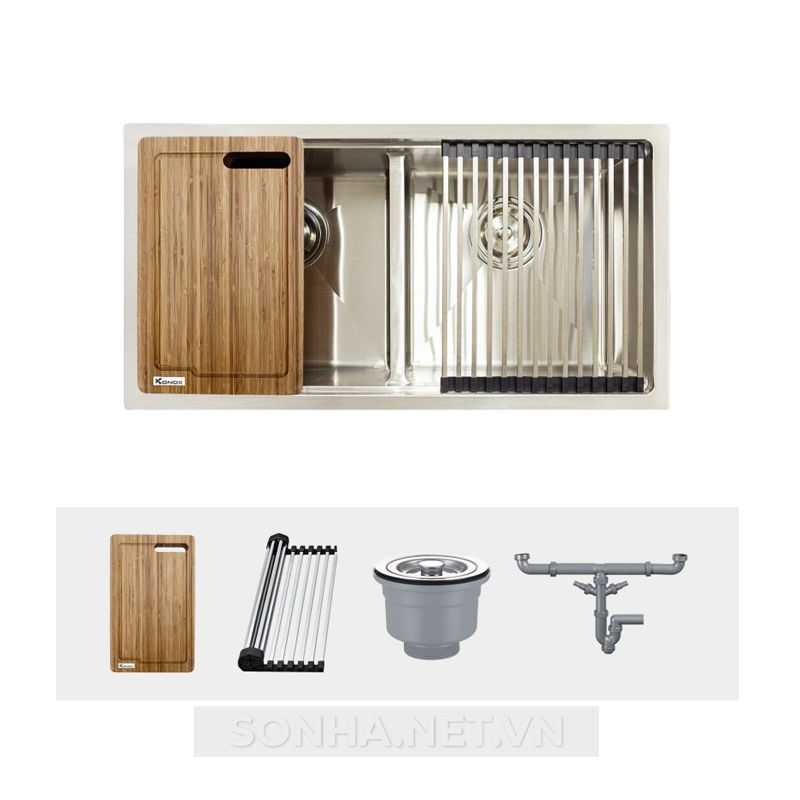 Xổ số 8KBET đa dạng các loại hình cược như Keno, xổ số miền Bắc, Trung, Nam 2 hố, hạ bậc KONOX Workstation Sink-Undermount Sink KN8745DUB