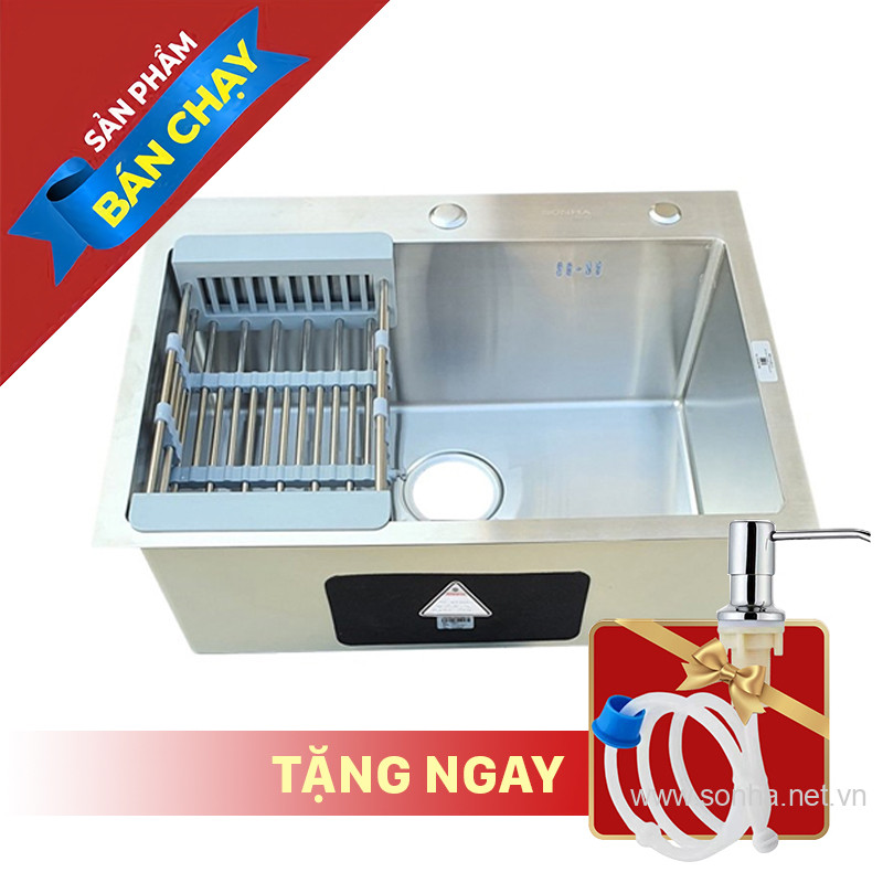 Xổ số 8KBET đa dạng các loại hình cược như Keno, xổ số miền Bắc, Trung, Nam inox cao cấp Handmade 1 hố Sơn Hà HMX1C6023 (600x450x230)