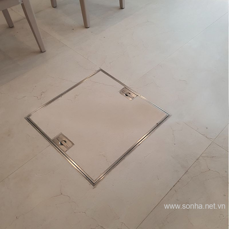 Nắp bể ngầm inox 600x600, chịu tải 2 tấn