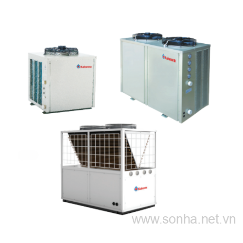 Hệ thống bơm nhiệt Kahawa khách sạn 70kw nhiệt- 15kw KX700SE