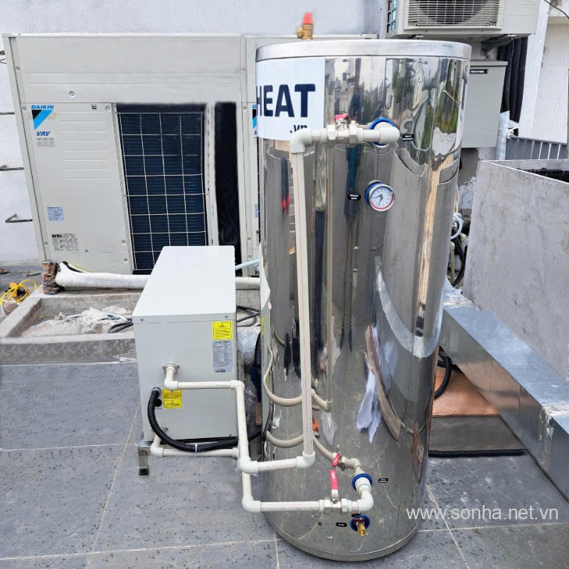 Hệ thống nước nóng trung tâm 150lit (không bao gồm thái dương năng) EuroHeat B1.OS-P/ BBO150 