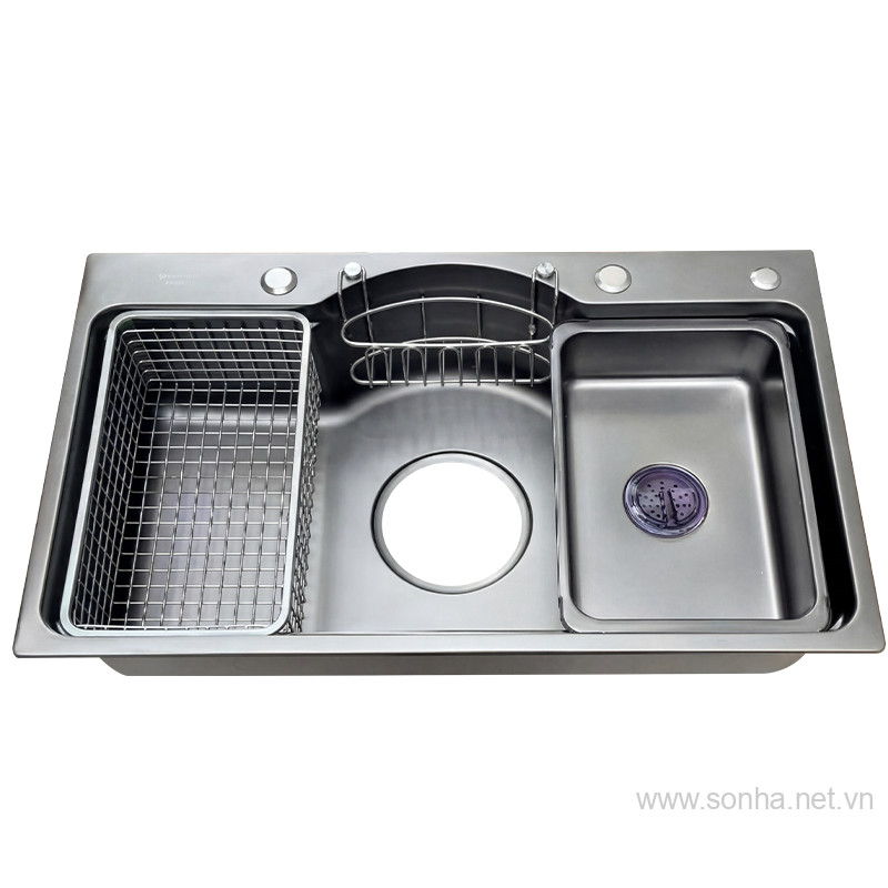 Xổ số 8KBET đa dạng các loại hình cược như Keno, xổ số miền Bắc, Trung, Nam 1 hố Cielo C1203N inox 304 bán nguyệt phủ nano  (750x460x230 mm)