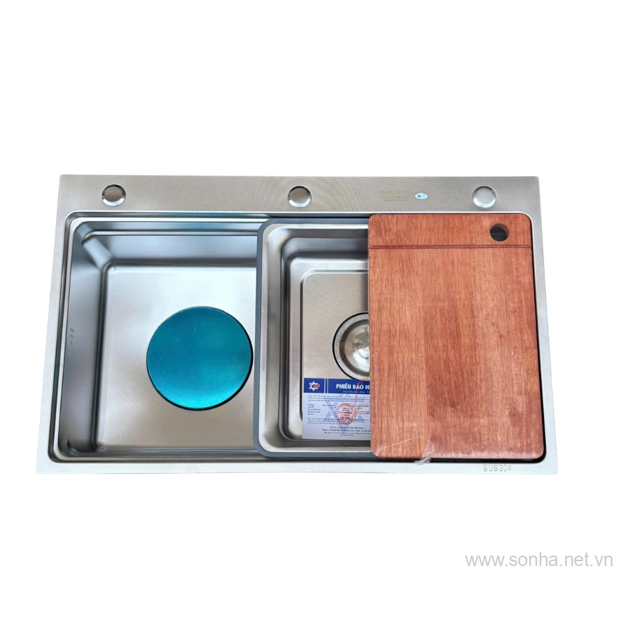 Xổ số 8KBET đa dạng các loại hình cược như Keno, xổ số miền Bắc, Trung, Nam inox Kagol K7848 vuông một hố (KT:78x48x24cm) 