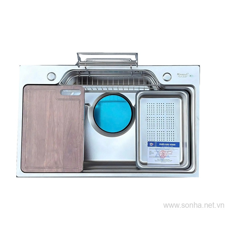 Xổ số 8KBET đa dạng các loại hình cược như Keno, xổ số miền Bắc, Trung, Nam inox Kagol K7848 bán nguyệt một hố (KT:78x48x24cm)
