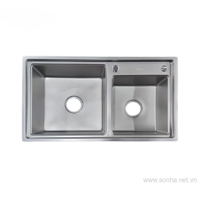 Xổ số 8KBET đa dạng các loại hình cược như Keno, xổ số miền Bắc, Trung, Nam hai hố inox 304 Moomton M7845 (KT: 780x450x220 mm)