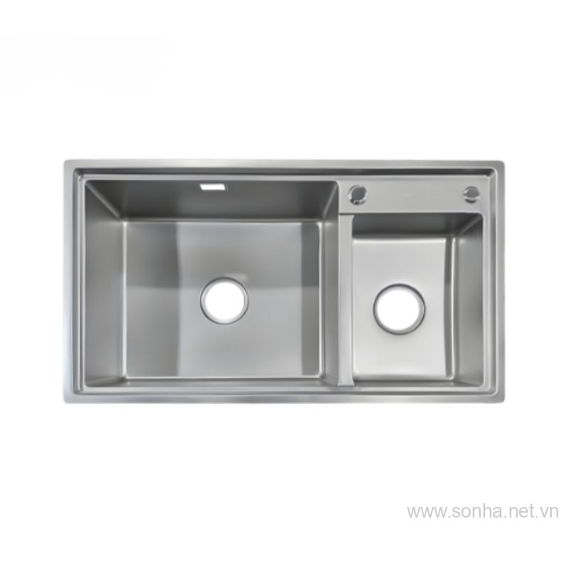 Xổ số 8KBET đa dạng các loại hình cược như Keno, xổ số miền Bắc, Trung, Nam hai hố inox 304 Moomton M8347 (KT: 830x470x210 mm)