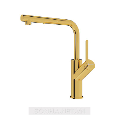  Vòi rửa bát rút dây Konox chế độ 2 đường nước Artan Gold