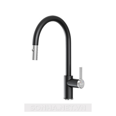  Vòi rửa bát Konox chức năng 8KBET hiện đăng mở rút dây Konox chế độ 2 đường nước ALTO BLACK