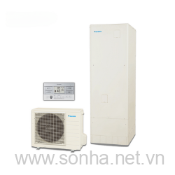  Hệ thống nước nóng trung tâm heatpump Daikin 370L BỒN-TUN37WV-MÁY-RQW45WV