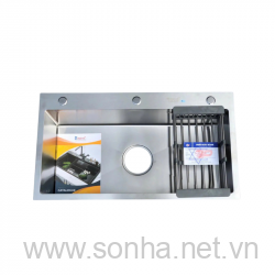 Chậu Rửa Bát Một Hố Inox 304 Kagol K8245-304 (kt:82x45x24cm)