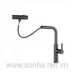  Vòi rửa bát 8KBET hiện đăng mở Kagol K72 đồng mạ titan cần rút, 2 chế độ xả