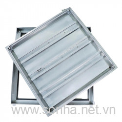  Nắp bể ngầm inox 304 âm sàn 1 viền K70T3, chịu tải nhỏ hơn 1,6 tấn