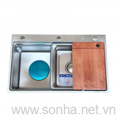  Xổ số 8KBET đa dạng các loại hình cược như Keno, xổ số miền Bắc, Trung, Nam inox Kagol K7848 vuông một hố (KT:78x48x24cm) 