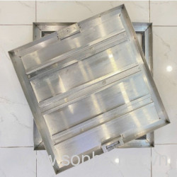  Nắp bể ngầm inox 304 âm sàn 2 viền Sakura S60T1VM, chịu tải 1 tấn