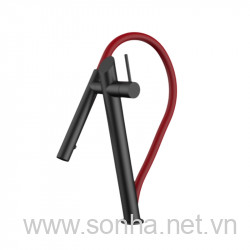  Vòi rửa bát 8KBET hiện đăng mở inox, cần cứng, vòi rút đầu tròn Moonton MT620DH RED màu mạ crom