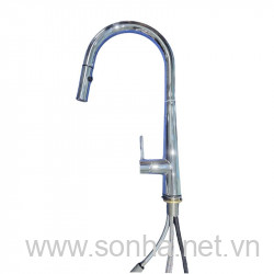  Vòi rửa bát 8KBET hiện đăng mở inox, cần cứng Moonton MT628C màu mạ crom