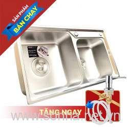 Chậu Rửa Cao Cấp Sơn Hà S80 Inox 304 (800 x 440 x 215 mm)