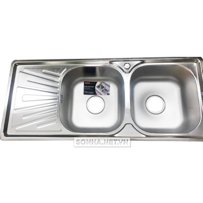 Chậu Rửa Bát Inox Sơn Hà S100S (986 x 416 x 190 mm)