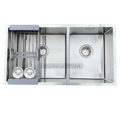 Xổ số 8KBET đa dạng các loại hình cược như Keno, xổ số miền Bắc, Trung, Nam KAGOL KA7843- Lệch hai hố lệch âm bàn đá inox 304 (780x430x240 mm)
